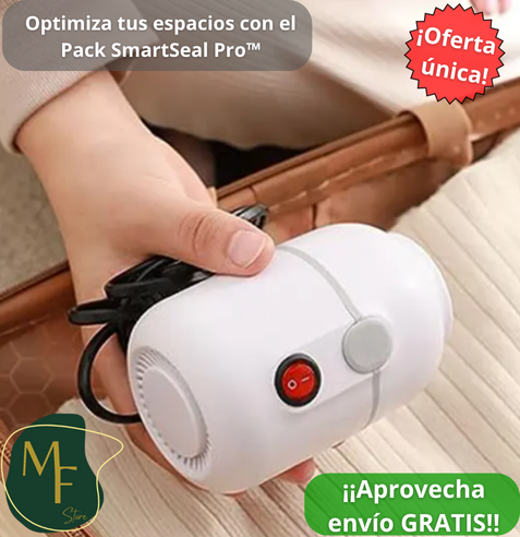 Pack SmartSeal Pro™ - 1 Bomba Compresora + 2 Bolsas 60x80cm
