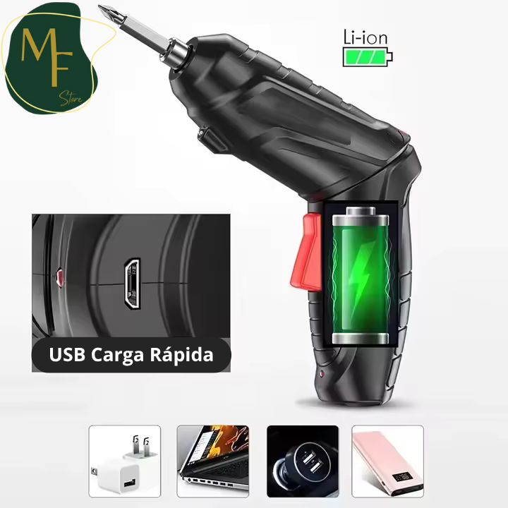 FixForce™ - Kit Destornillador y Atornillador Inalámbrico