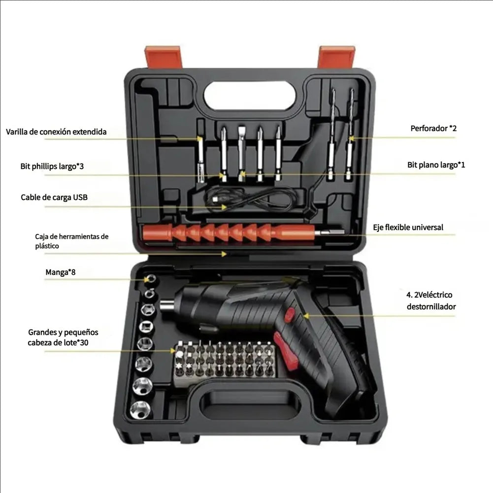 FixForce™ - Kit Destornillador y Atornillador Inalámbrico